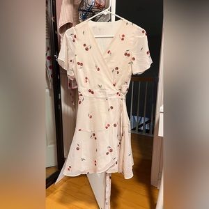 Cherry wrap dress